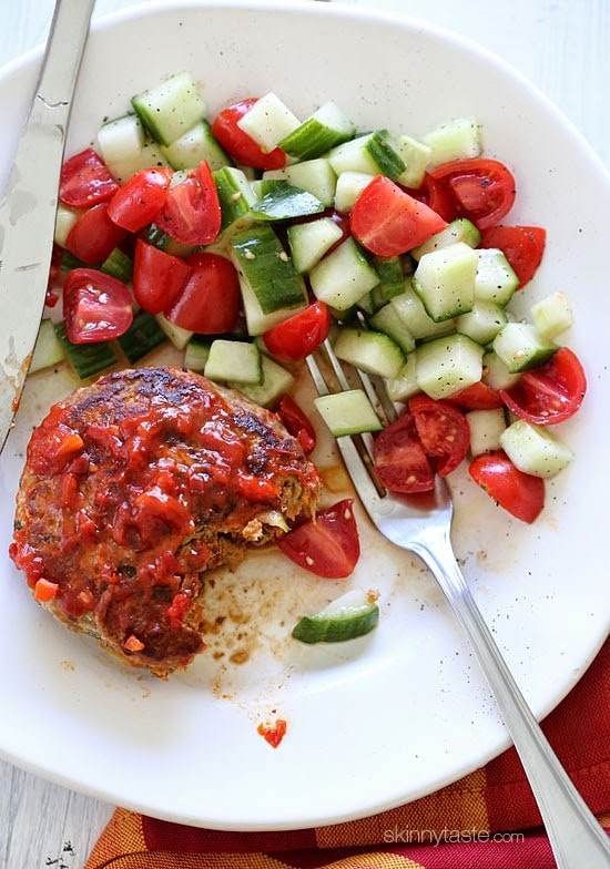 Skillet Harissa Turkey Meatloaf | Skinny Taste