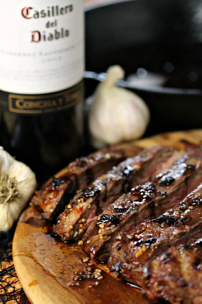 Vampire Steaks with Garlic Red Wine Reduction | Cravings of a Lunatic