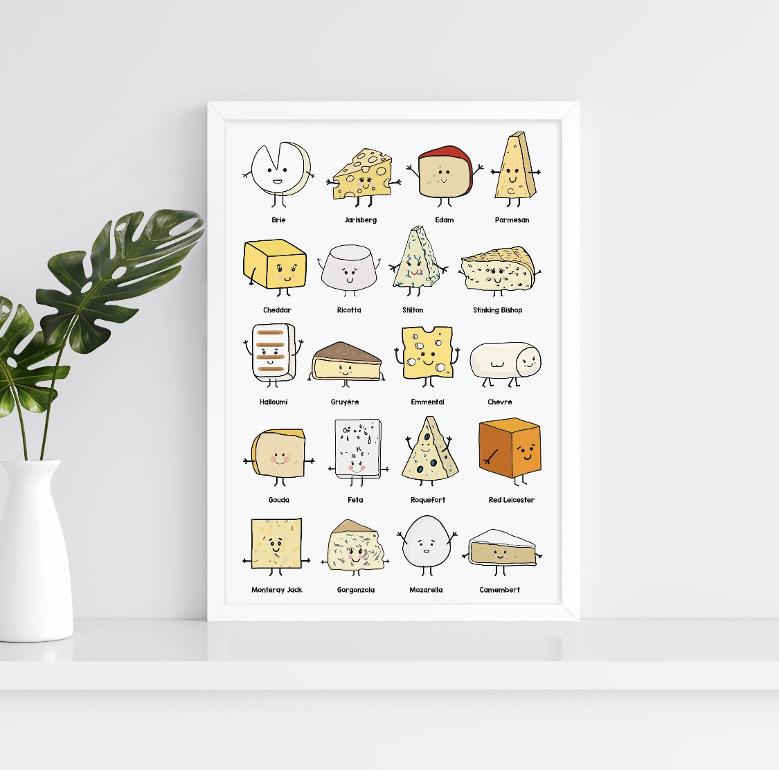 Cheese Collection Print | Of Life and Lemons - Etsy