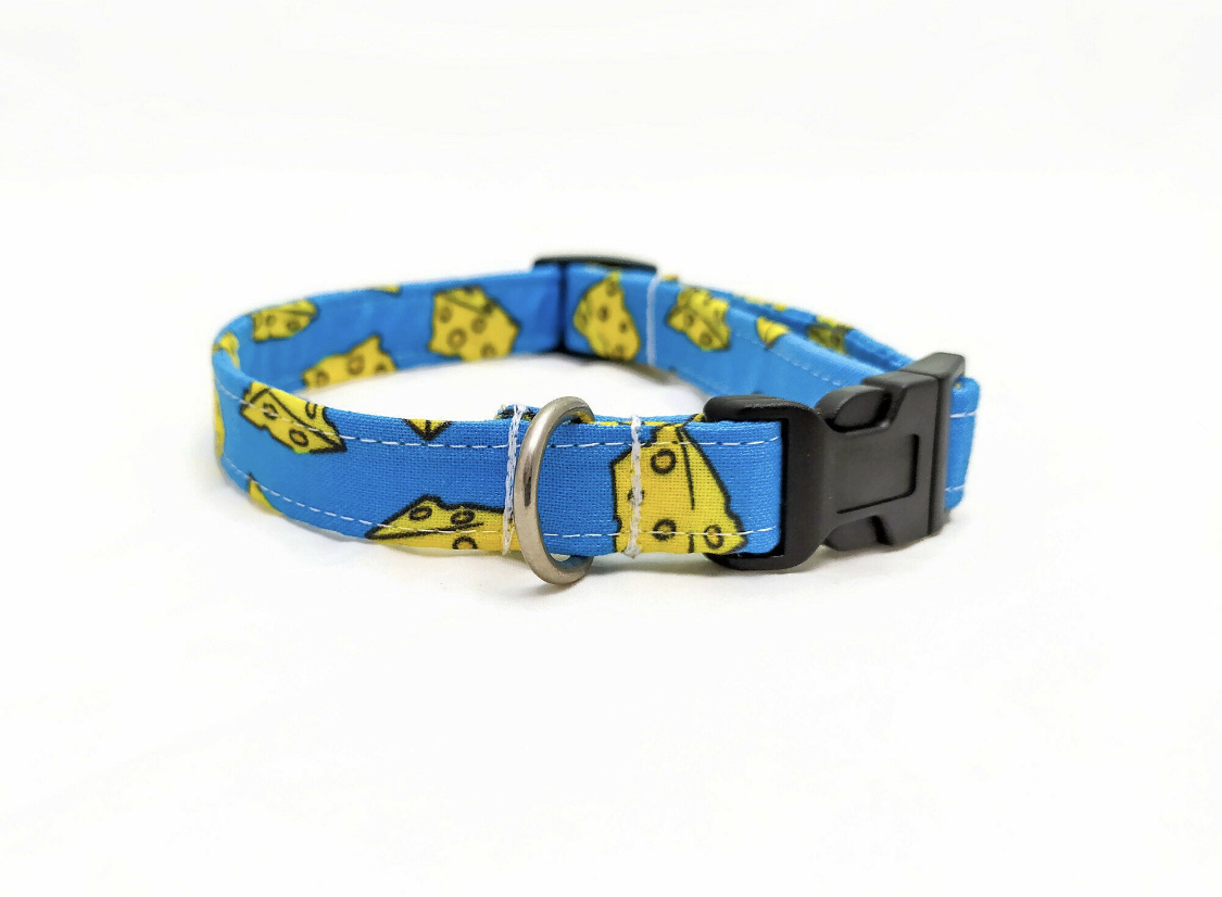 Cheese Dog Collar | Wiggle Purr Waggle - Etsy