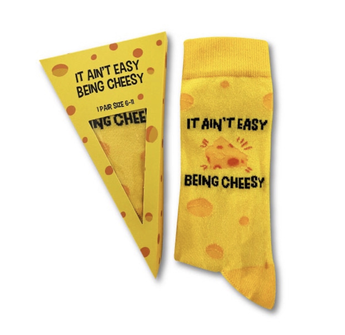 It Ain't Easy Being Cheesy Socks | Urban Eccentric Socks - Etsy