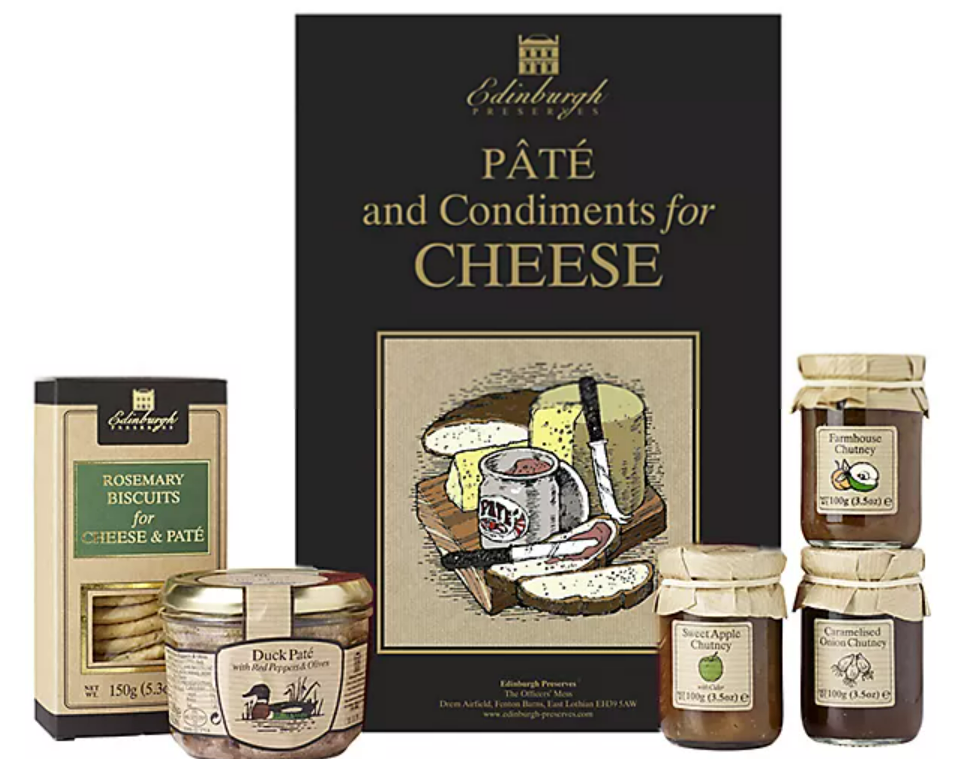 Pate & Condiments for Cheese Gift Set by Edinburgh Preserves - Lakeland