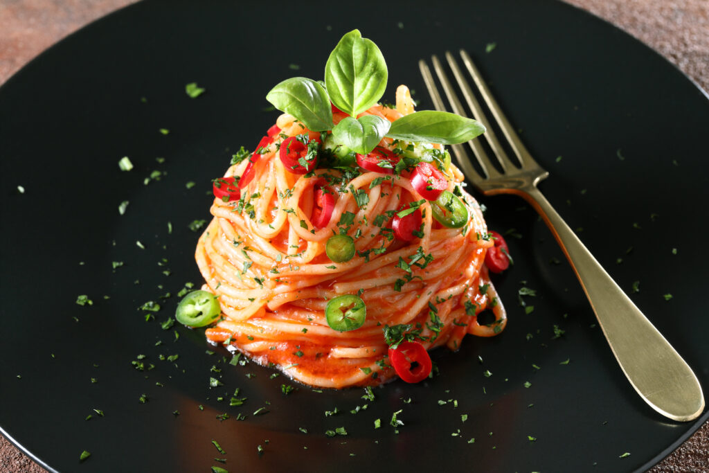 Tomato-Based Vegetarian Spaghetti Dinners