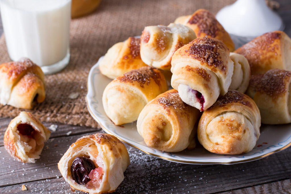 Christmas Breakfast with Croissants