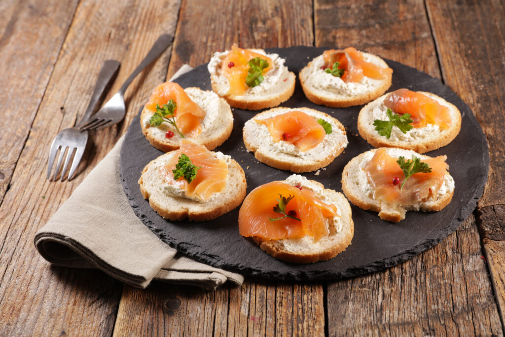 Christmas Breakfast with Smoked Salmon