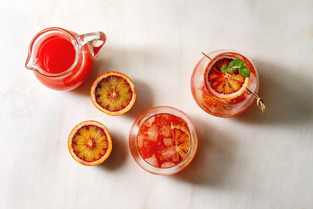 Spicy Blood Orange Margarita Cocktail 