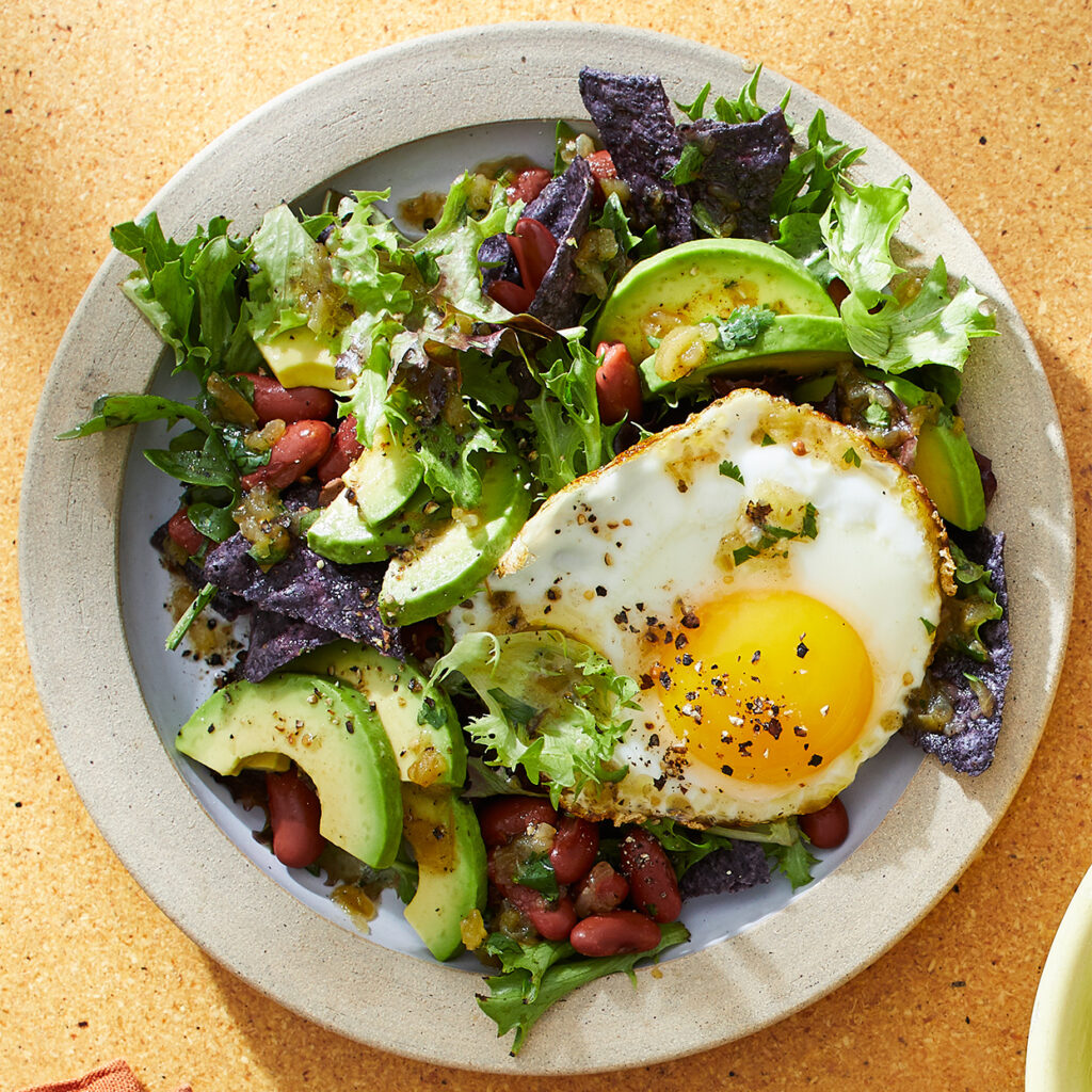 Breakfast Salad with Egg & Salsa Verde Vinaigrette - Eating Well