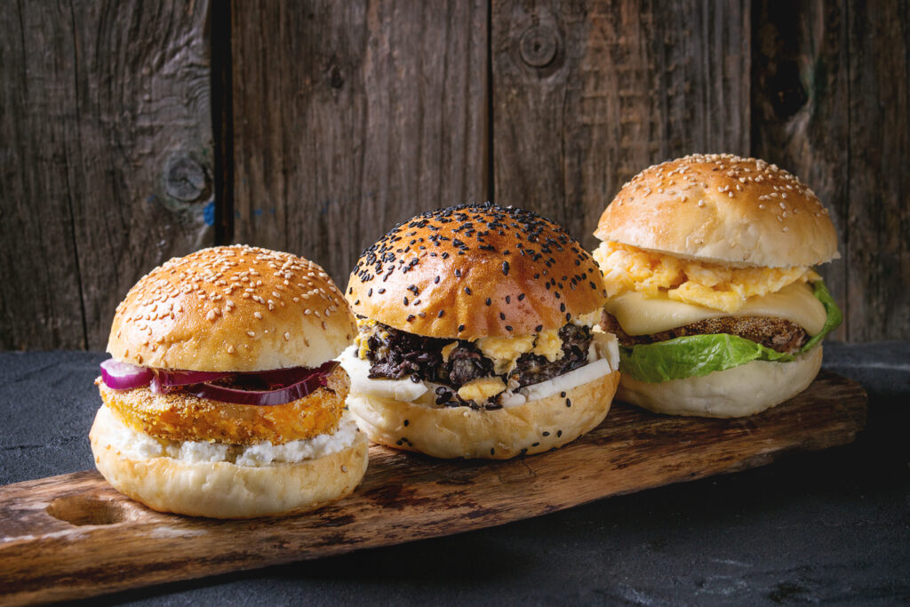 Vegetarian Burgers with Fruit