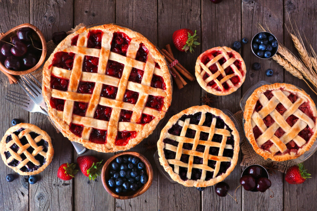 Desserts with Pastry and Strawberries