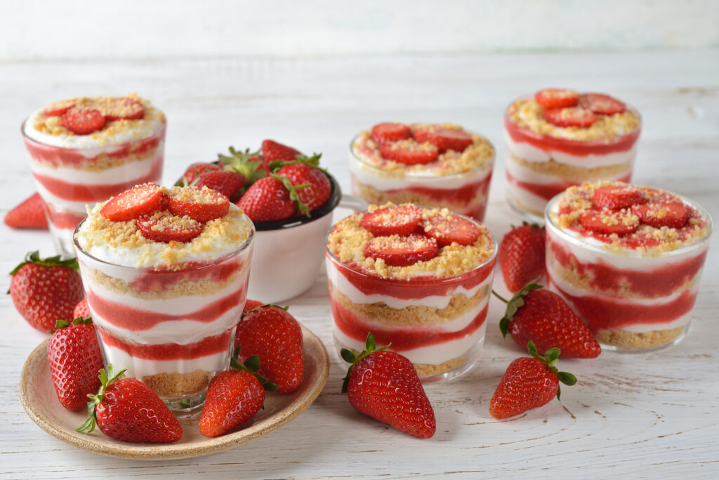 Individual Dessert Ideas with Strawberries