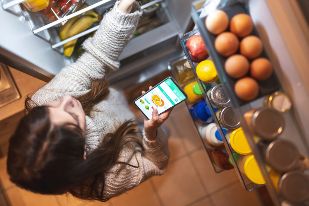 Overloaded Fridge Freezing Food