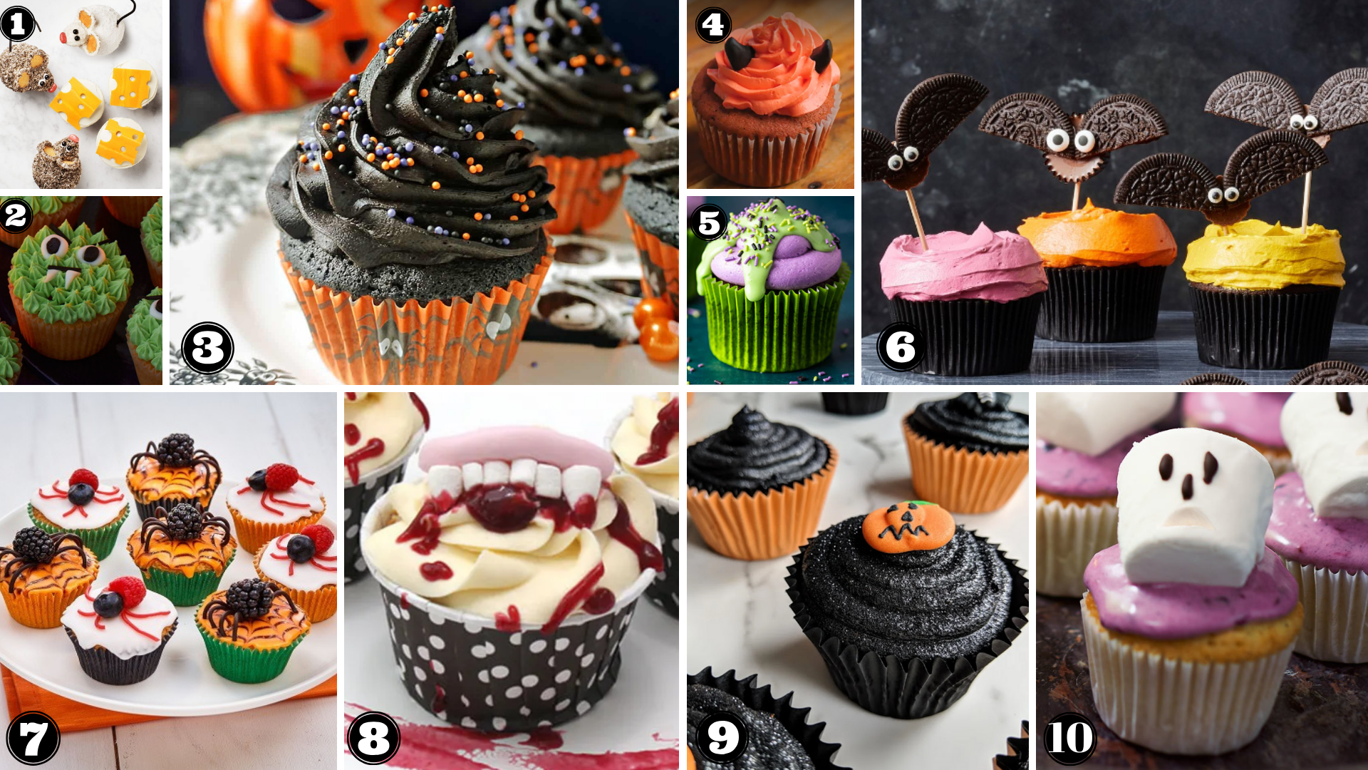 Cute But Creepy Halloween Cupcake Recipes