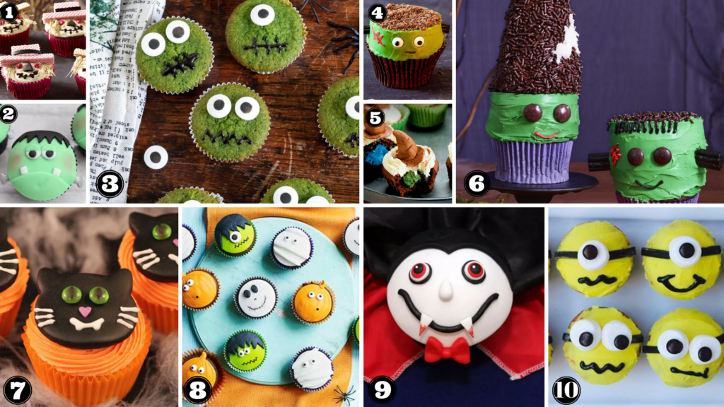 Halloween Character Cupcakes