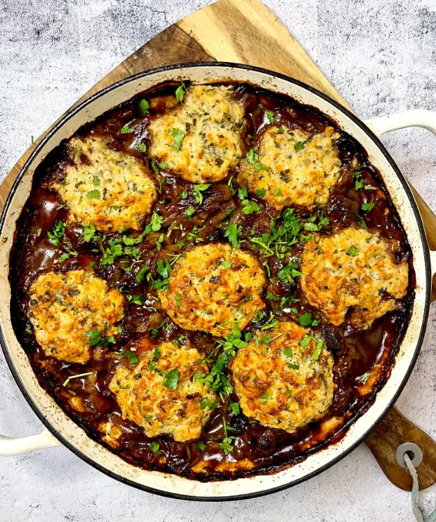 Beef and Ale Casserole with Horseradish and Stilton Dumplings By Best Recipes UK