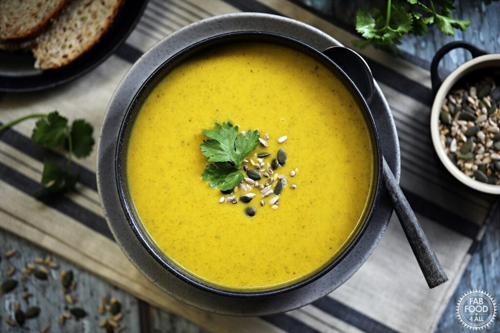 Carrot and Fresh Coriander Soup by Fab Food 4 All