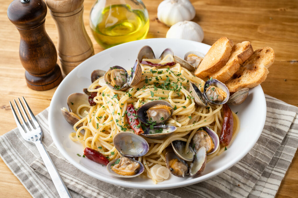 Linguine and Clams for Dinner