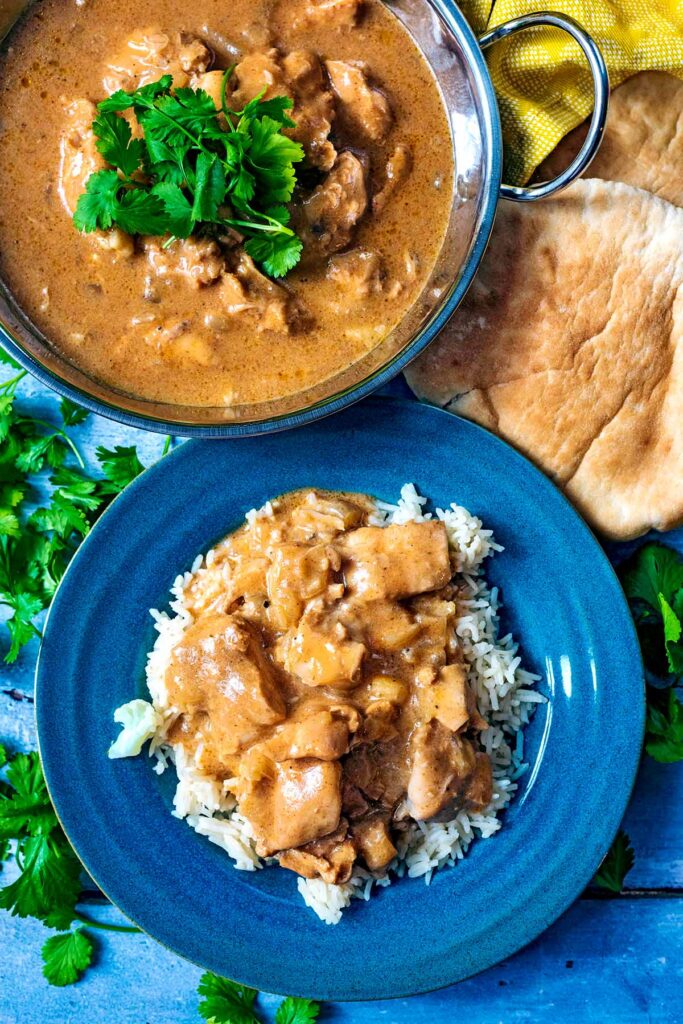 Slow Cooker Butter Chicken by Hungry Healthy Happy