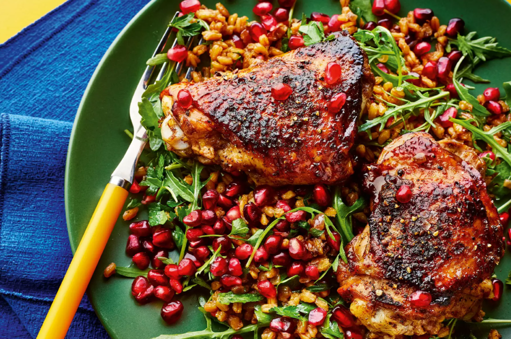 Sticky Pomegranate Chicken by Waitrose