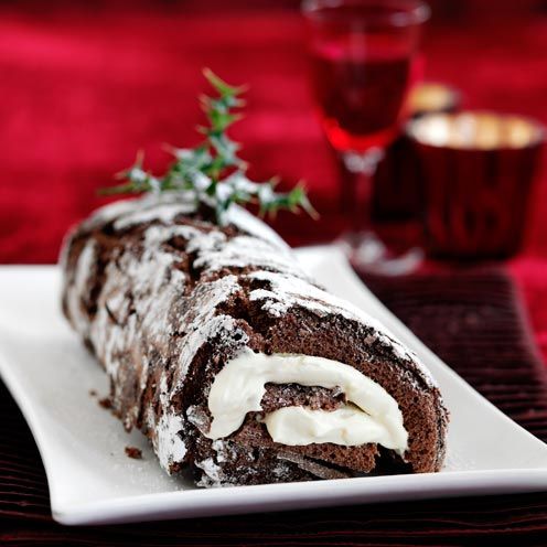 Chocolate and Hazelnut Roulade by Good Housekeeping UK