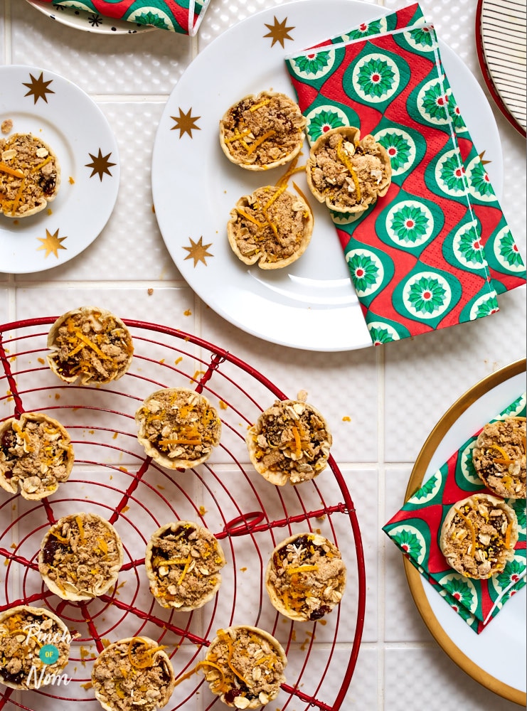 Mini Spiced Orange Mince Pie Crumbles by Pinch of Nom