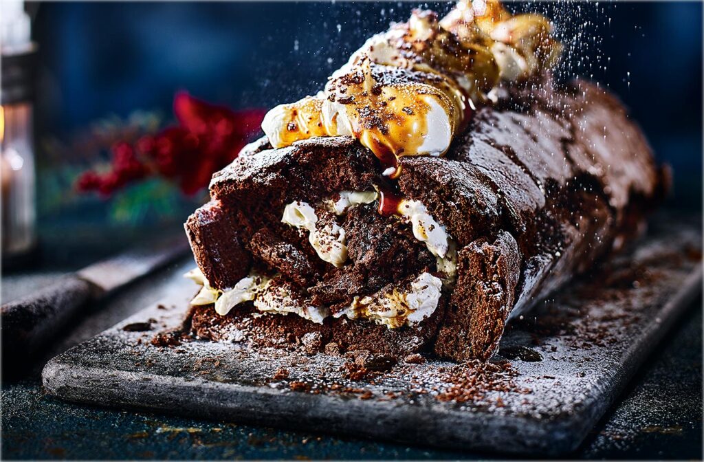 Mocha, Chocolate and Boozy Marsala Roulade by Tesco Real Food