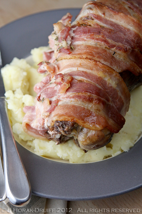 Pot Roast Pheasant with Pancetta, Apples, and Bread Gravy by Cook Sister