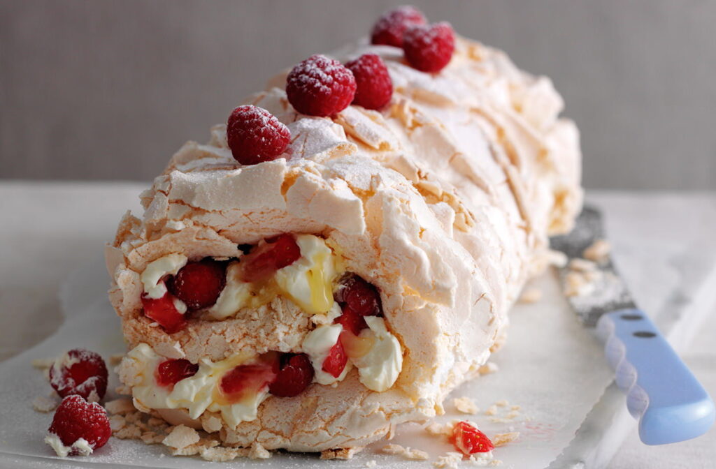 Red Berry Meringue Roulade by Tesco Real Food