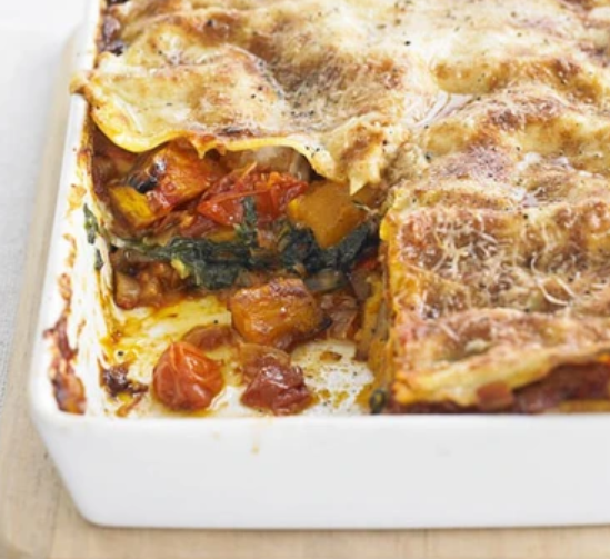 Roast Pumpkin and Spinach Lasagne by BBC Good Food