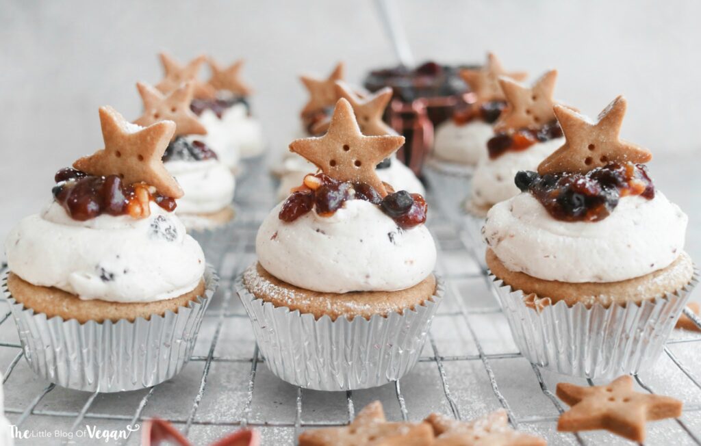 Vegan Mince Pie Cupcakes by The Little Blog of Vegan