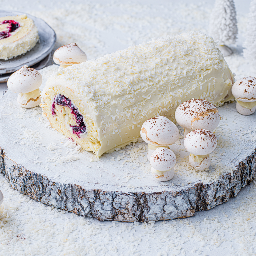 White Chocolate and Black Forest Roulade by Ocado