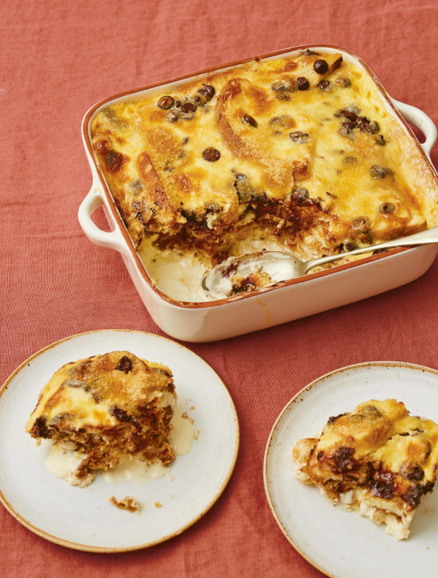 Tiramisu Bread and Butter Pudding with Baileys Cream by Candice Brown THF