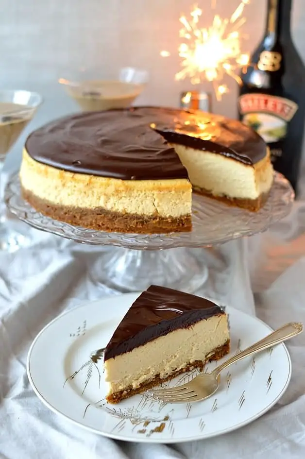 Baileys Cheesecake with Baileys Ganache by The Domestic Gothess