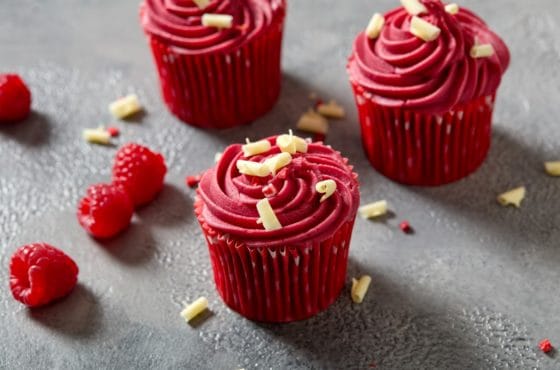 Raspberry Caramel Cupcakes By British Bakels