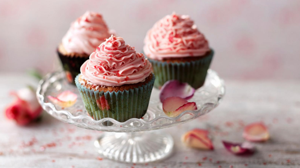Simple, Pink-Topped Valentine’s Day Cupcakes by Simon Rimmer BBC