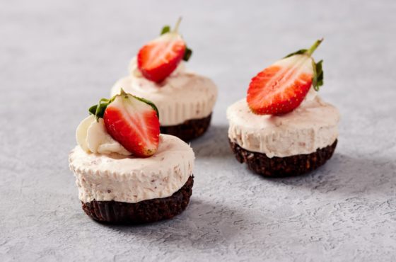 Valentine’s Strawberry Cheesecake Cupcakes By British Bakels