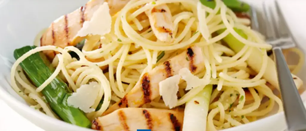 Char-Char Chicken and Leek Pasta By RSPCA Assured