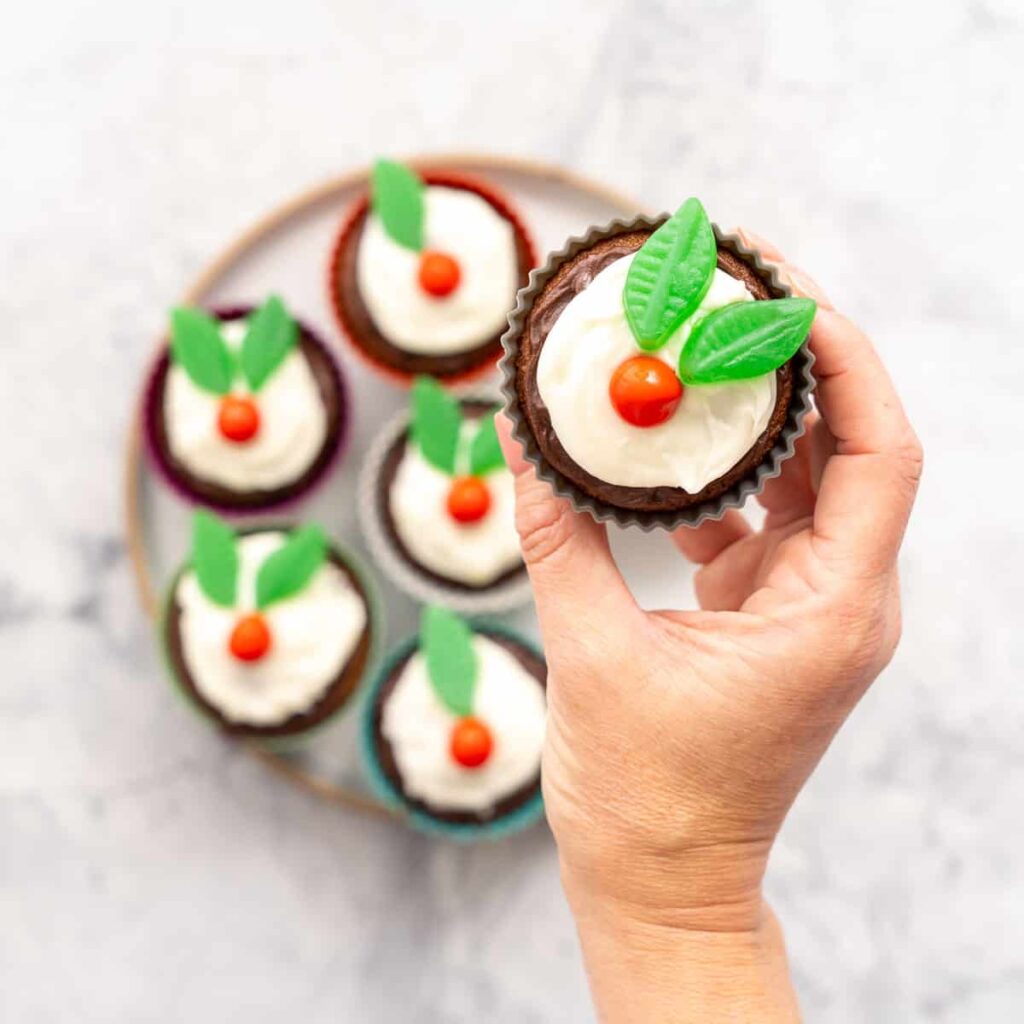 Figgy Pudding Christmas Cupcakes by My Kids Lick the Bowl