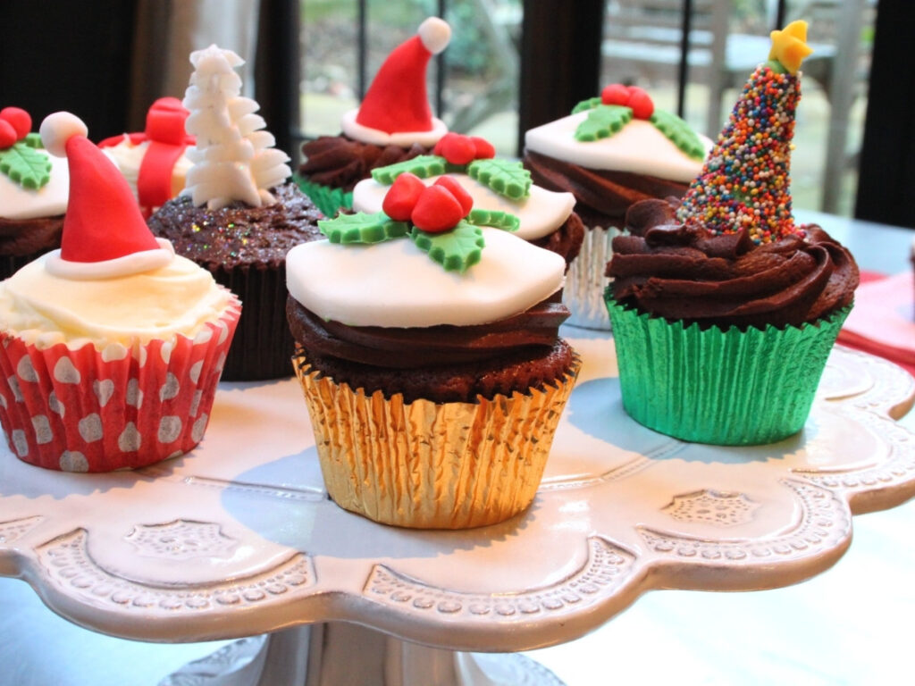 Brandy-Soaked Christmas Cupcakes by Food Network UK