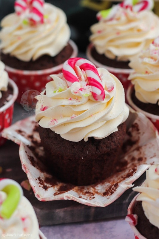 Candy Cane Cupcakes by Jane's Patisserie