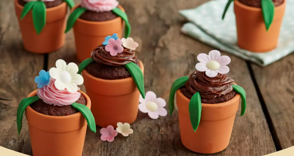 Chocolate Flowerpot Cupcakes by Dr Oetker IE