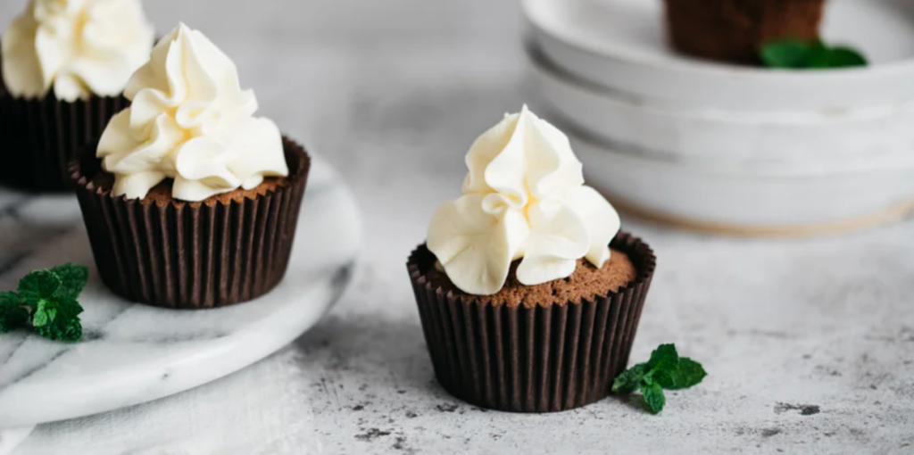 Chocolate and Peppermint Cupcakes by Baking Mad