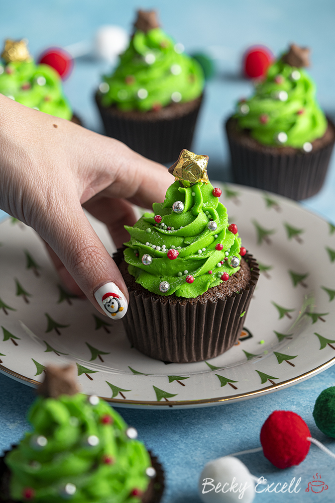 Gluten-Free Christmas Tree Cupcakes by Gluten Free Cuppa Tea