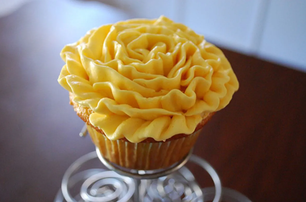 Yellow Carnation Cupcakes by Bake with Stork
