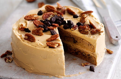 Coffee and Pecan Cake by Tesco Real Food