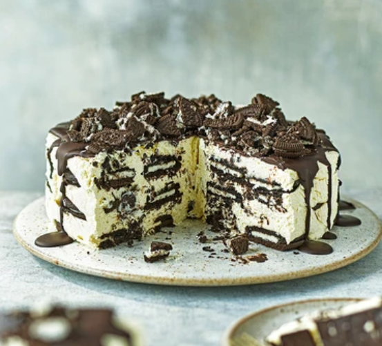 Cookies and Cream Fridge Cake by Cassie Best, BBC Good Food