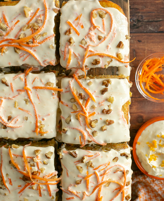 Easy Carrot Cake with Orange Mascarpone Cream by The Petite Cook