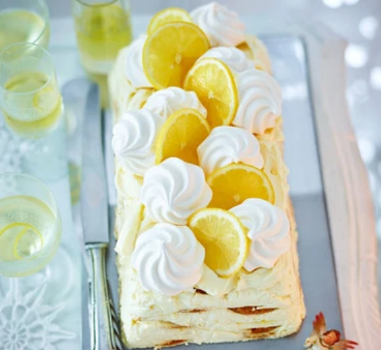 Lemon Meringue Fridge Cake by Cassie Best, BBC Good Food