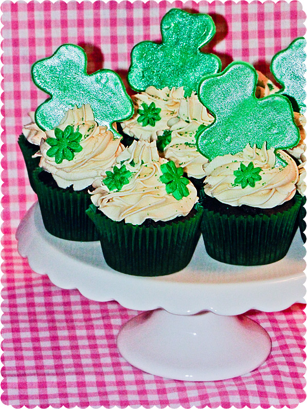 Baileys Shamrock Cupcakes by Sweet 2 Eat Baking