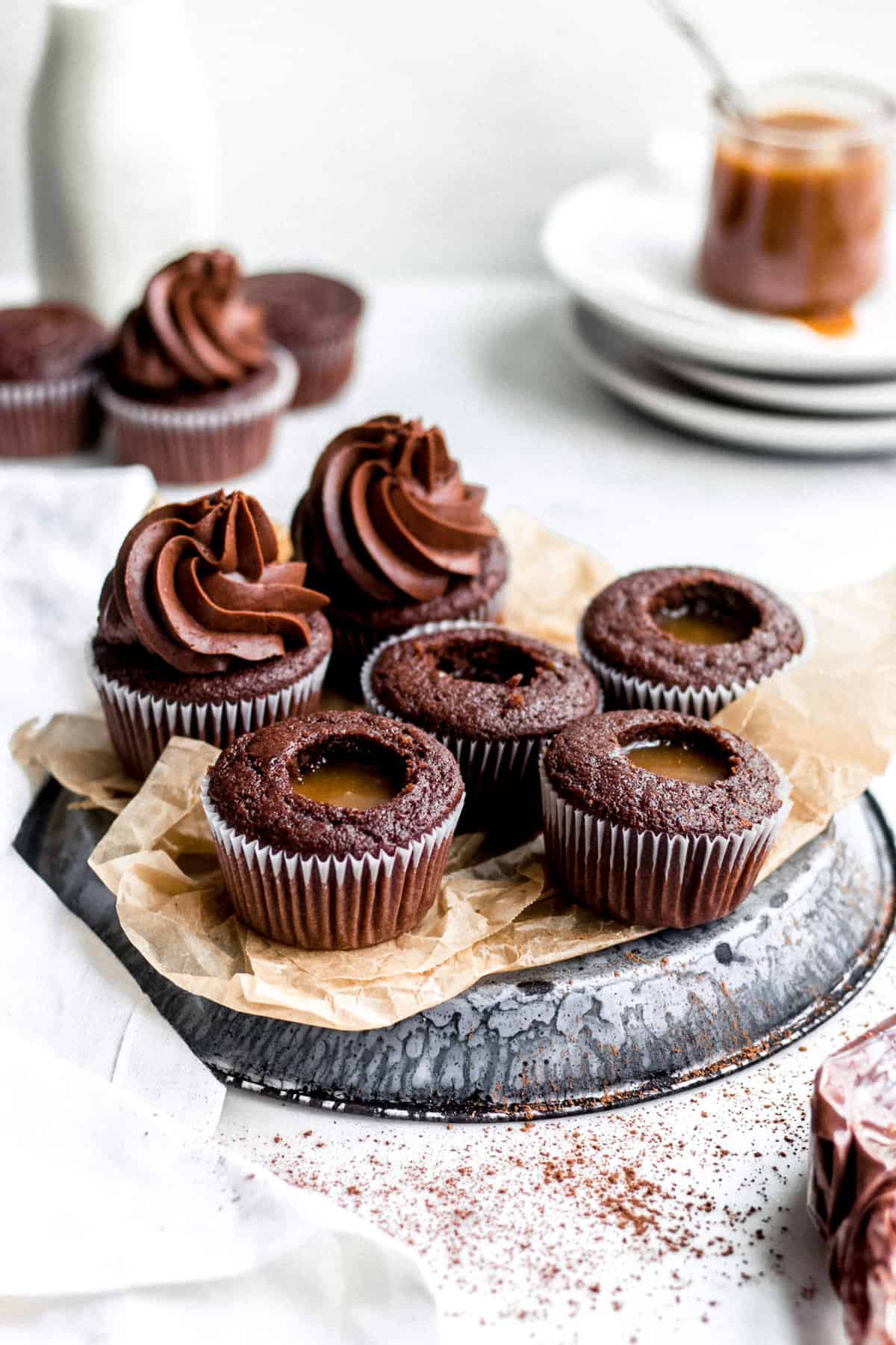 Chocolate Bourbon Cupcakes by Sarah's Day Off