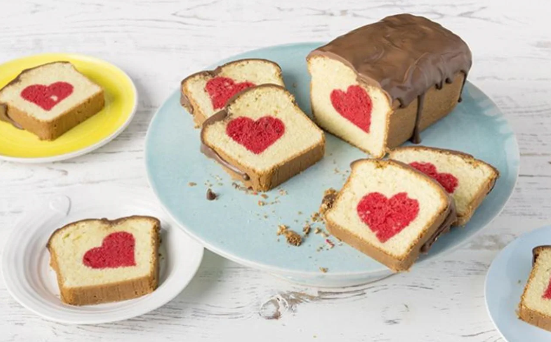 Hidden Heart Cake by Stork UK